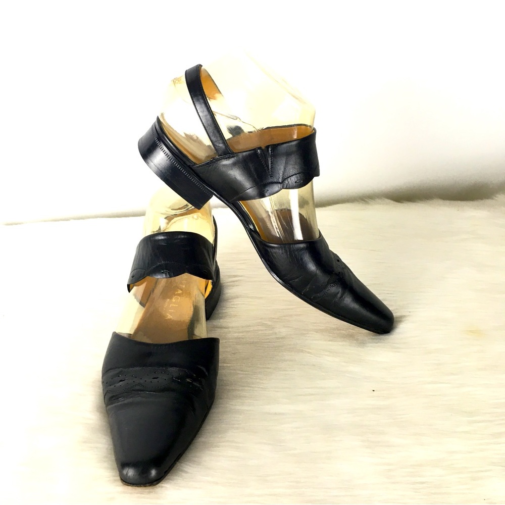 Vintage Battaglia Slingbacks Size 36-1/2 Italy